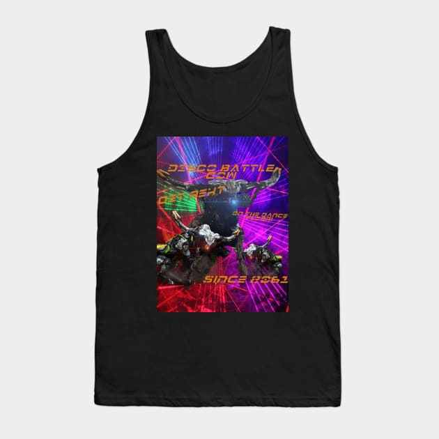 DISCO BATTLE COW - GET REKT! Tank Top by Killerbunny2007